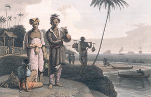 Die Malaien von Java, graviert von den Künstlern, veröffentlicht von Longman, Hurst, Rees und Orme, London, 1810