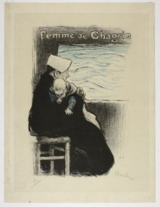 Frau der Trauer von Théophile Alexandre Pierre Steinlen