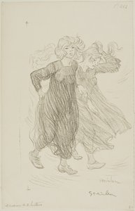 Windstoß von Théophile Alexandre Pierre Steinlen