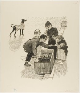 Die feine Gesellschaft! von Théophile Alexandre Pierre Steinlen