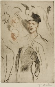 Skizzenblatt, Nr. 2 von Théophile Alexandre Pierre Steinlen