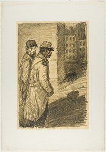Streunende Hunde von Théophile Alexandre Pierre Steinlen
