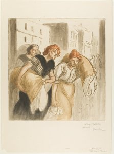 Die Rückkehr aus der Wäscherei von Théophile Alexandre Pierre Steinlen