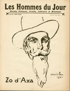 Cover von "Les Hommes du jour", Satirique en N & B von Théophile Alexandre Steinlen