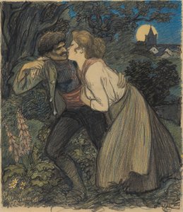 Die Hündin beim Wolf, 1900
