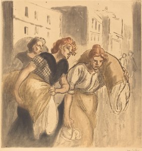 Rückkehr aus dem Waschhaus von Théophile Alexandre Steinlen