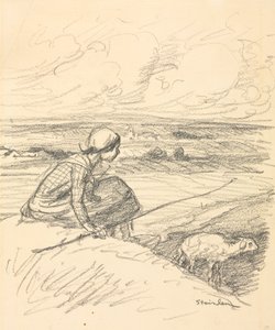 Die Schäferin von Théophile Alexandre Steinlen