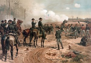 US-Bürgerkrieg: General Sherman während der Belagerung von Atlanta 1864