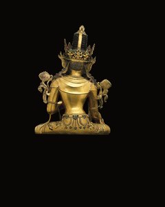 Kaiserliche Figur des Avalokiteshvara (vergoldete Bronze)