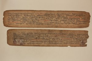 Milarepa baut Türme für Marpa, ca. 1400-99