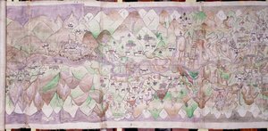 Der Mittelteil des Tsari Rongkor von Tibetan School