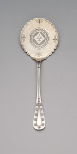 "Gänseblümchen"-Muster Buchweizenkuchen-Server, ca. 1875-80 von Tiffany and Company
