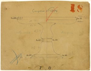 Entwurf für Compotier Nr. 6873 von Tiffany and Company