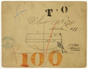 Entwurf für Salzgefäß Nr. 1700 von Tiffany and Company