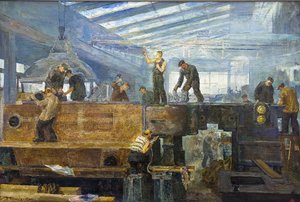 Der Fünfjahresplan - Turbineninstallation von Tikhon Pavlovich Chernyshev