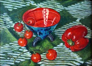 Tomaten und Paprika