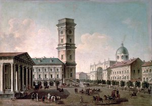 Ansicht des Newski-Prospekts, St. Petersburg, 1810-20