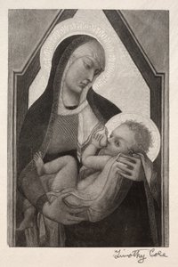 Alte italienische Meister: Madonna und Kind, 1888-1892 von Timothy Cole