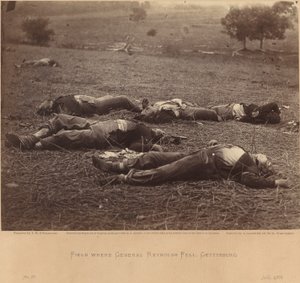 Feld, wo General Reynolds fiel, Gettysburg, 5. Juli 1863 von Timothy H. O