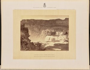 Shoshone Falls, Snake River, Idaho. Mittagsansicht, angrenzende Wände etwa 1000 Fuß hoch von Timothy H. O