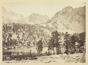 Alpensee, in der Sierra Nevada, Kalifornien von Timothy O