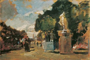 Aus den Tuilerien – Sonniger Tag von Tina Blau