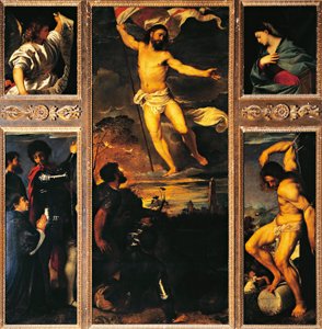 Averoldi-Altarbild von Vecellio Tiziano, Kollegiatkirche der Heiligen Nazario und Celso, Brescia