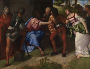 Christus und die Ehebrecherin von Titian (c.1488 1576)