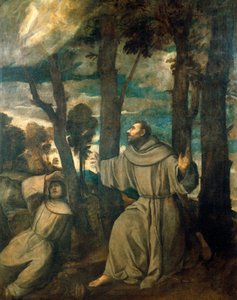 St. Franziskus empfängt die Stigmata von Titian (c.1488 1576)