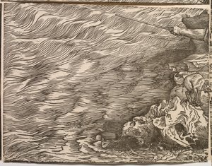 Die Untergang der Armee des Pharao im Roten Meer von Titian (c.1488 1576)