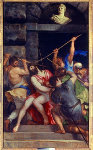 Christus mit Dornenkrone von Tiziano Vecelli