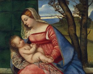 Madonna mit Kind von Tiziano Vecelli