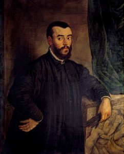 Porträt von Andre Vesale (Andreas Vesalius) (1514-1564), Anatom und Arzt von Karl V. von Tiziano Vecelli