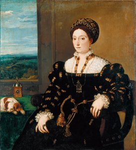 Porträt von Eleonora Gonzaga, Herzogin von Urbino von Tiziano Vecelli