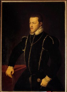 Porträt von Philipp II. (1527-1598), König von Spanien und Portugal von Tiziano Vecelli