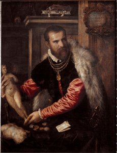 Porträt des Antiquitätenhändlers und Sammlers Jacopo Strada von Tiziano Vecelli