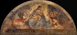 Madonna mit Kind und zwei Engeln von Titian