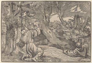 Der heilige Franziskus empfängt die Stigmata von Titian