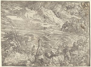 Die Versenkung der Armee des Pharaos im Roten Meer von Titian