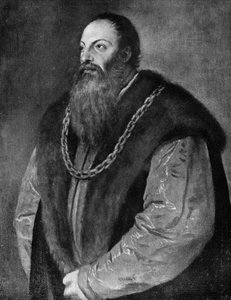 Pietro Aretino, italienischer Autor, Dramatiker, Dichter und Satiriker, um 1548-1551, 1912 von Tiziano Vecelli