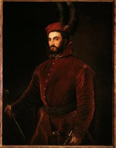 Porträt von Ippolito de Medici von Tiziano Vecelli