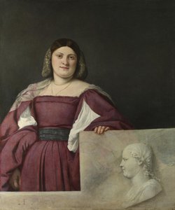 Porträt einer Dame La Schiavona, um 1510 von Tiziano Vecelli