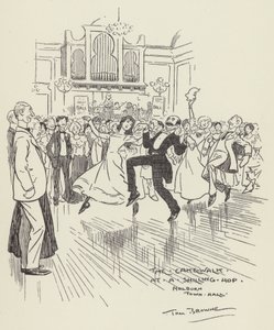 Der Cake Walk bei einem Shilling Hop, Holborn Town Hall von Tom Browne