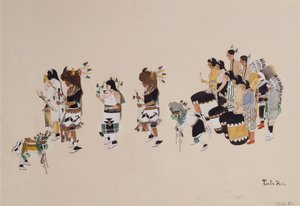 Buffalo-Tanzchor, ca. 1930-39 von Tonita Peña