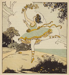 Columbine, Geliebte von Harlekin in der Commedia dell