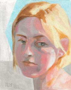Blondes Frauenporträt