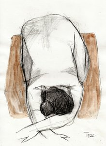 Ausdrucksstudie einer Figur von Tore Bahnson