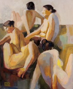 Figuren in einem Raum I von Tore Bahnson