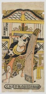 Der Schauspieler Otani Oniji als Omori Hikoshichi, Edo-Periode, 1743 von Torii Kiyomasu II