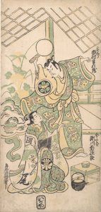Szene aus einem modifizierten Soga-Stück, ca. 1745 von Torii Kiyomasu I
